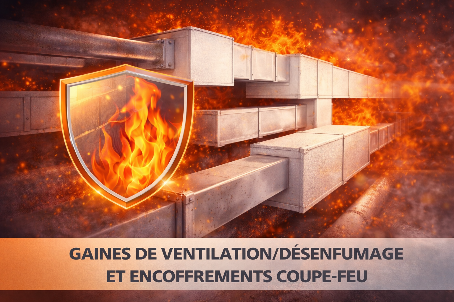Réalisation de gaines et encoffrements coupe-feu